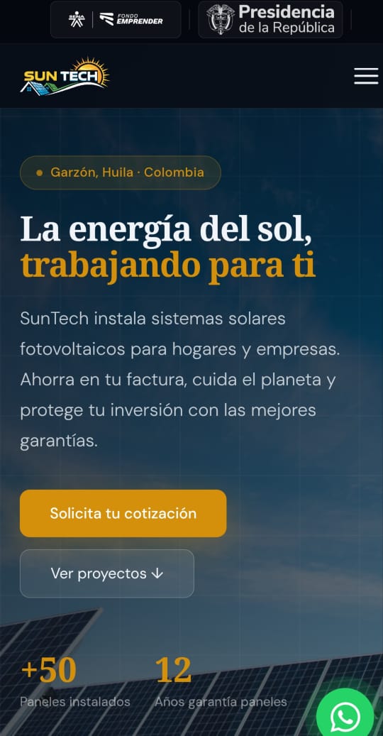 Sun Tech Colombia web